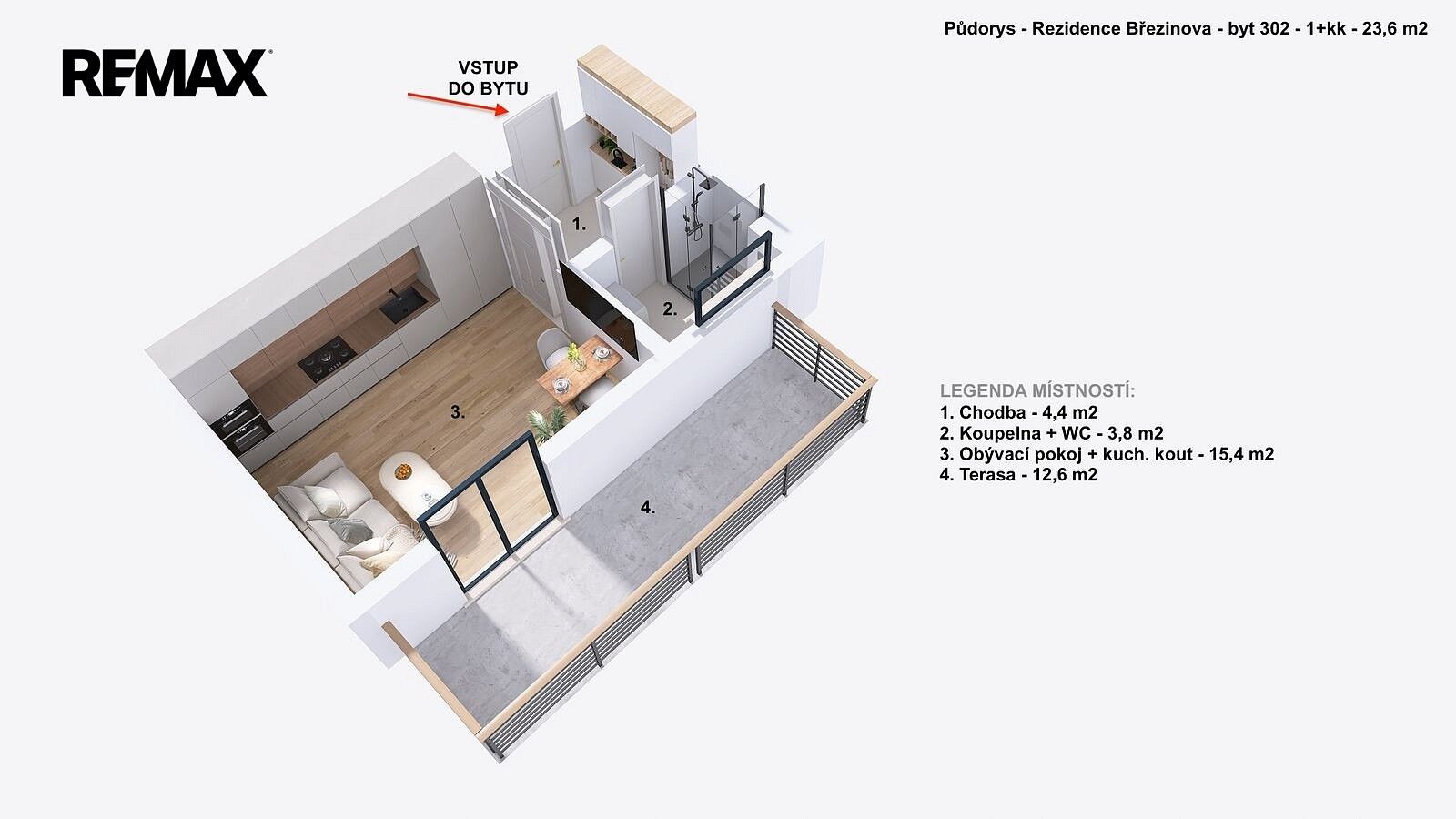 Pronájem byt 1+kk - Prostějov, Olomoucký kraj, 24 m² - 5