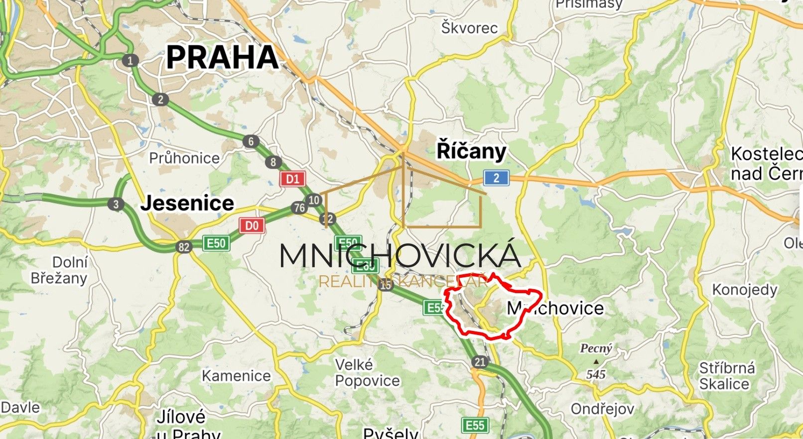 Prodej louka - Hrusická, Mnichovice - 5