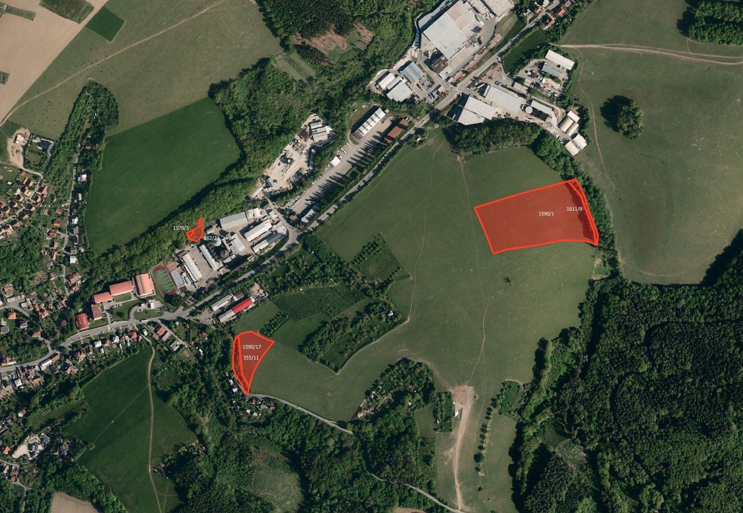 Zemědělské pozemky, Slušovice, okres Zlín, Zlínský kraj