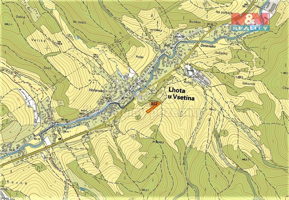 Prodej louka - Lhota u Vsetína, okres Vsetín, Zlínský kraj - 2