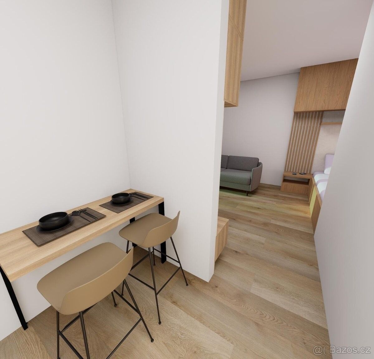 Pronájem byt 1+kk - Zlín, 763 02, 29 m²