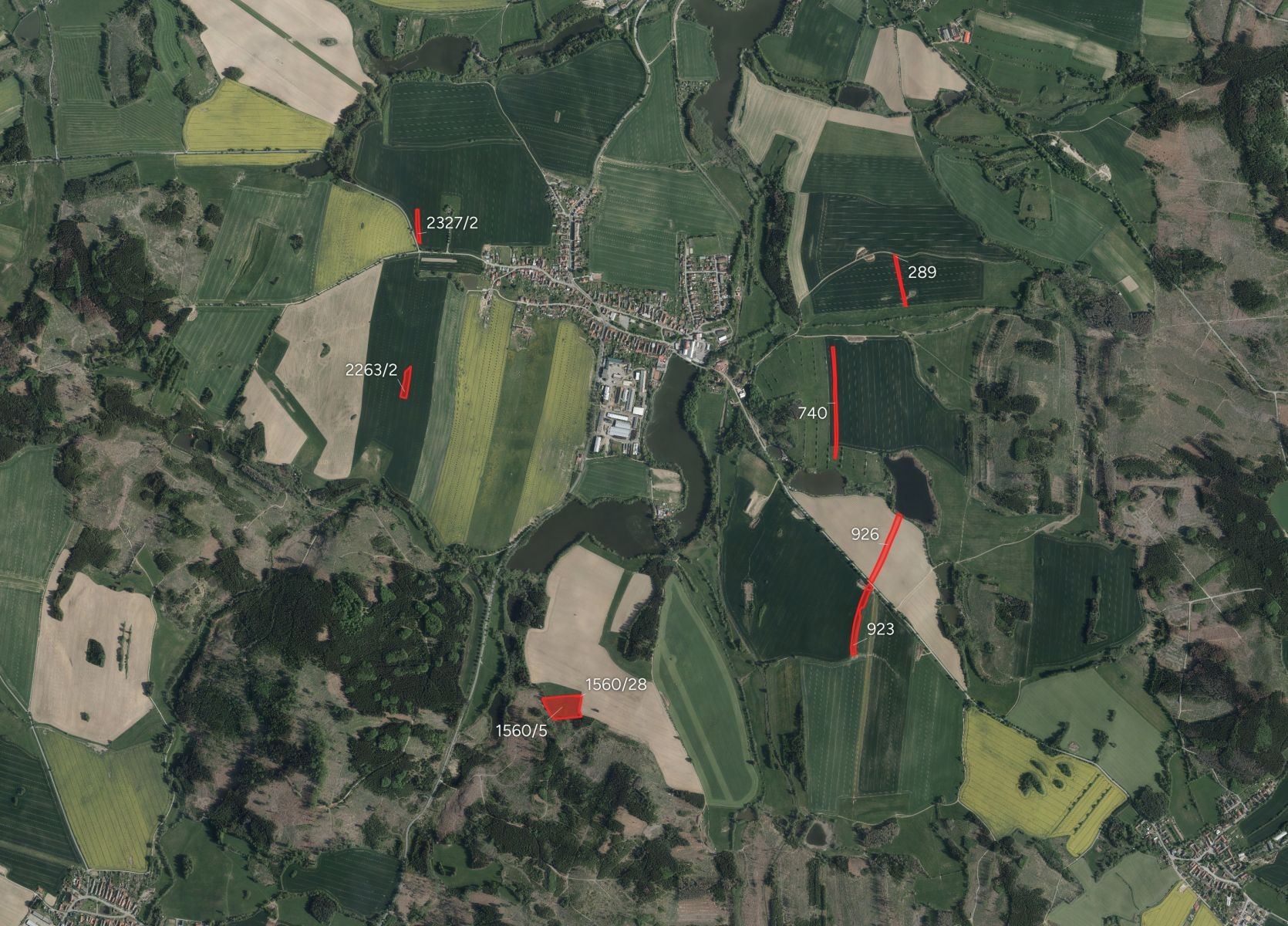 Zemědělské pozemky, Hodice