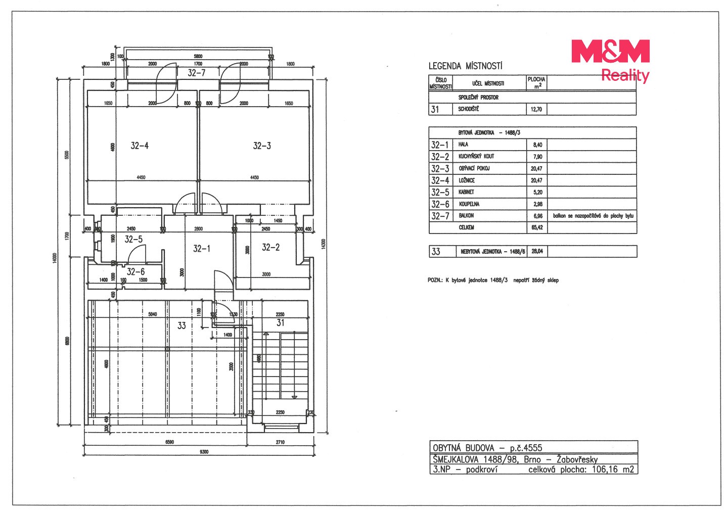 Prodej ostatní - Šmejkalova, Brno, 28 m² - 5