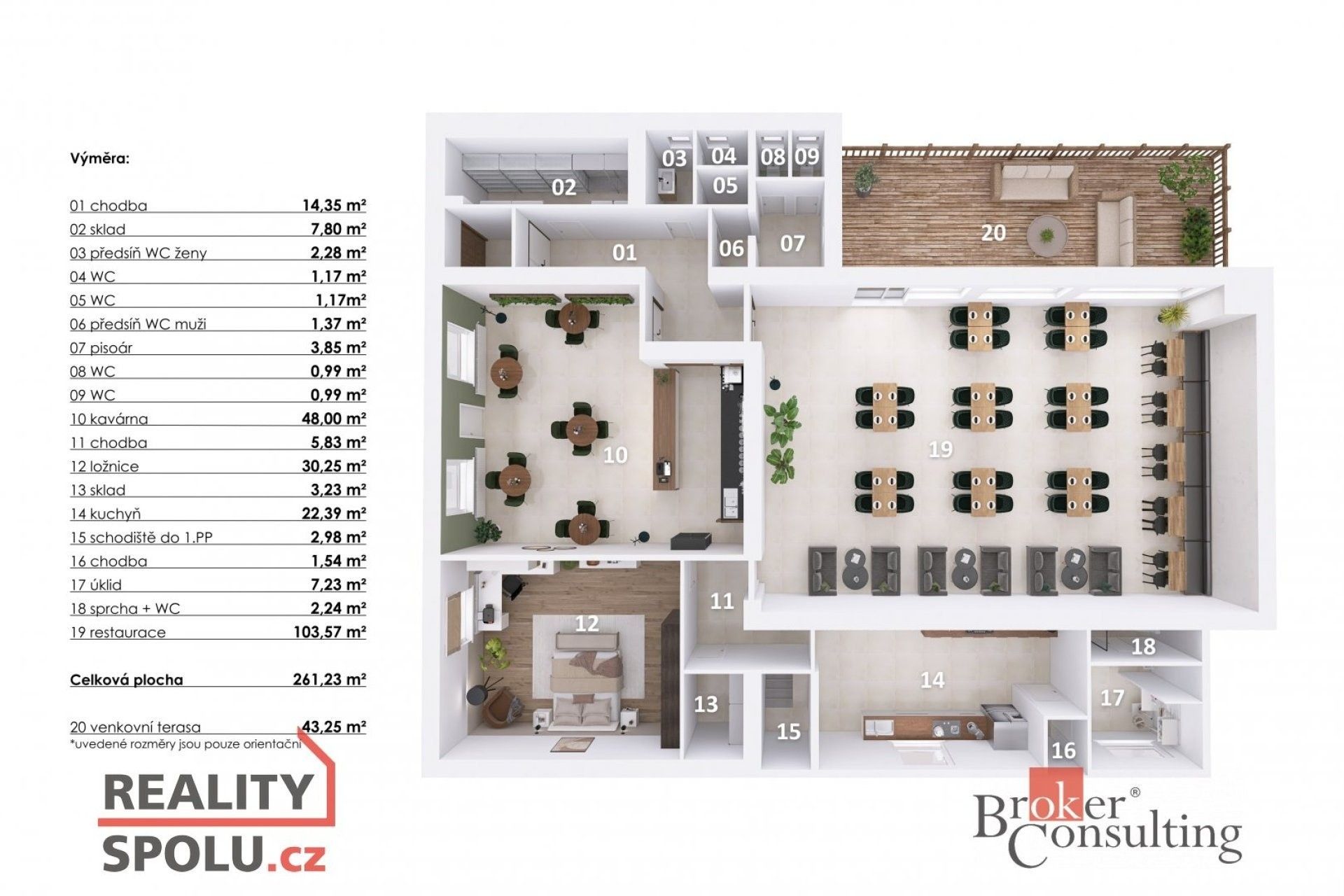 Restaurace, Velký Beranov, 254 m² - 2