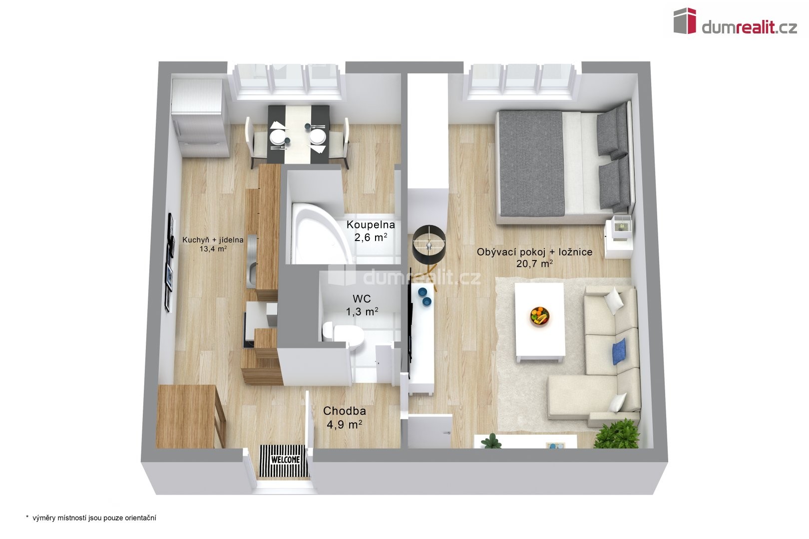 Byt 1+1 · 42 m² · Závodu míru, Sokolov - 4