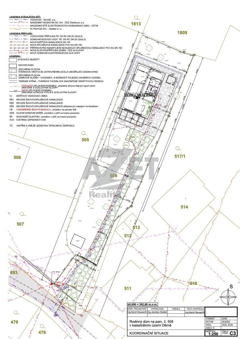 Prodej pozemek pro bydlení - Děrné, Fulnek, 1 229 m² - 5