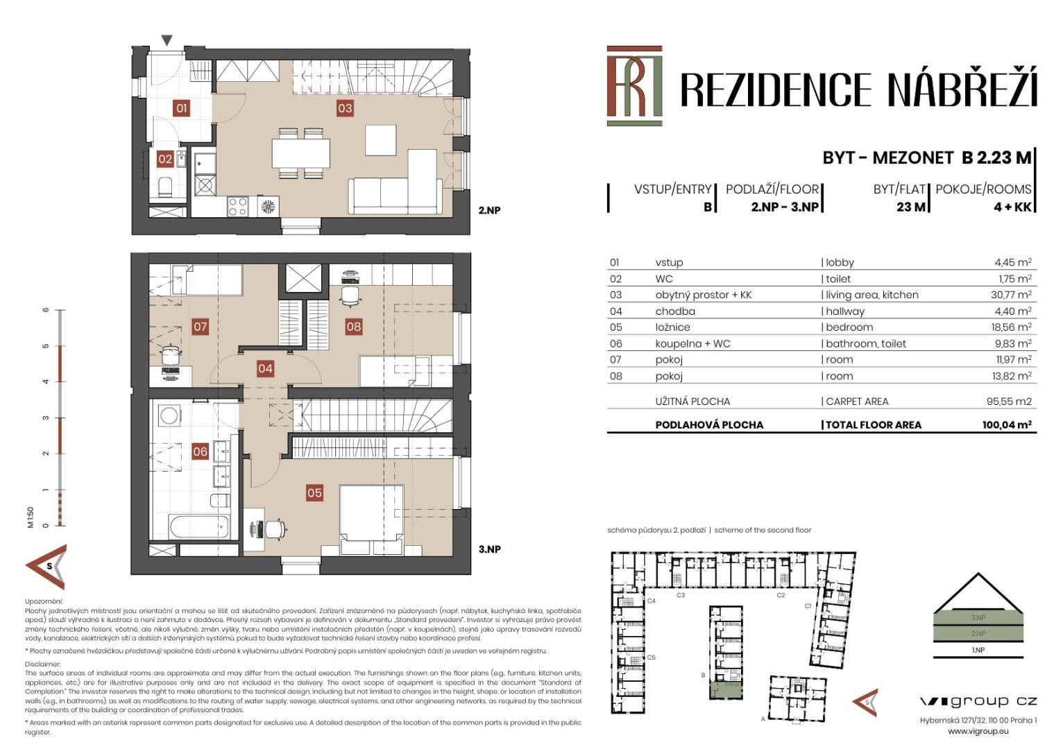 4+kk, Nábřeží, Brandýs nad Labem-Stará Boleslav Stará Boleslav, 96 m² - 2