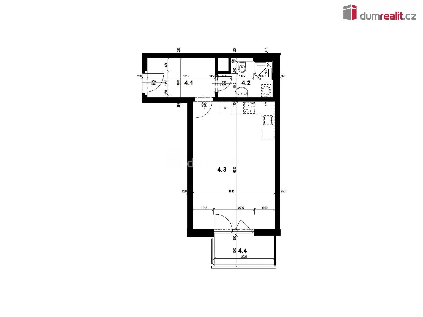 Prodej byt 1+kk - Kadečkové, Praha, 37 m²