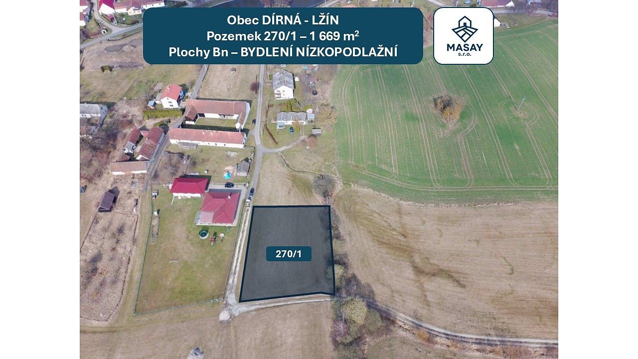 Prodej pozemek pro bydlení - Dírná - Lžín, okres Tábor - 5