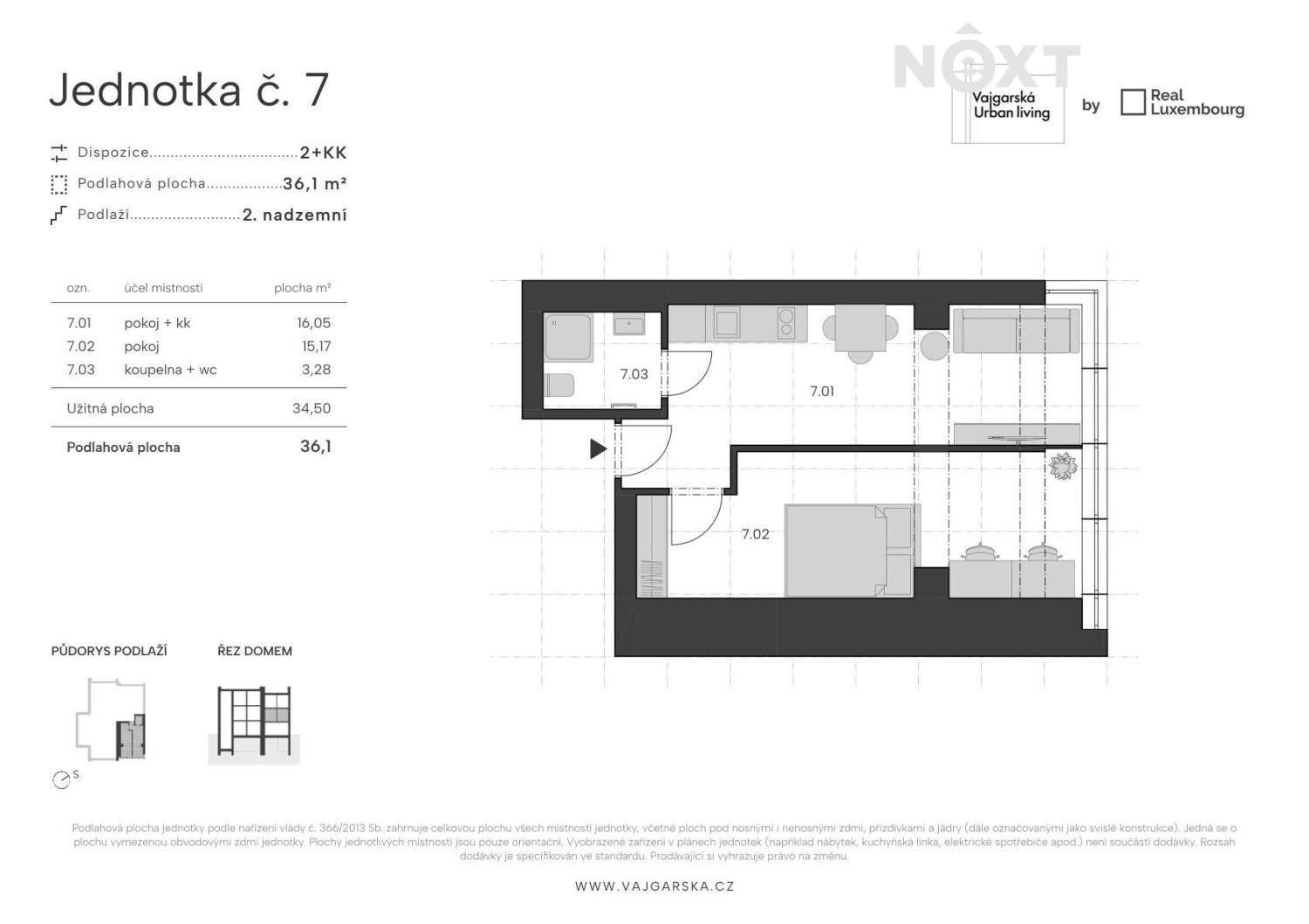Byt 2+kk · 30 m² · Vajgarská 1176, Praha Kyje - 4