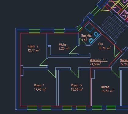 3+1, Tegtmeyerstraße 21, , Dolní Sasko, 75 m² - 1