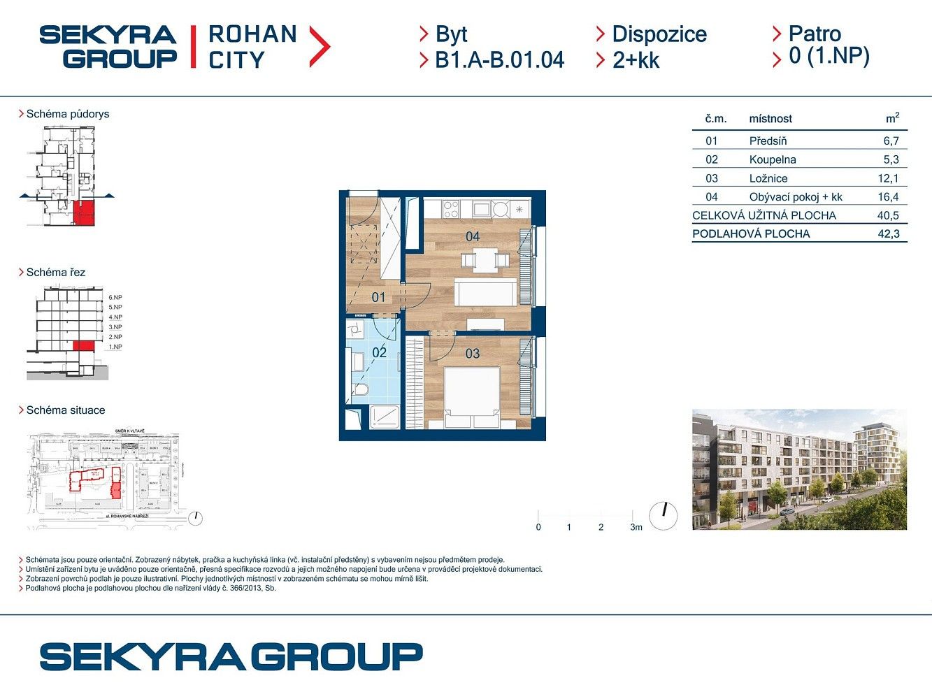 2+kk, Praha - Karlín, okres Praha 8, Hlavní město Praha, 40 m² - 2