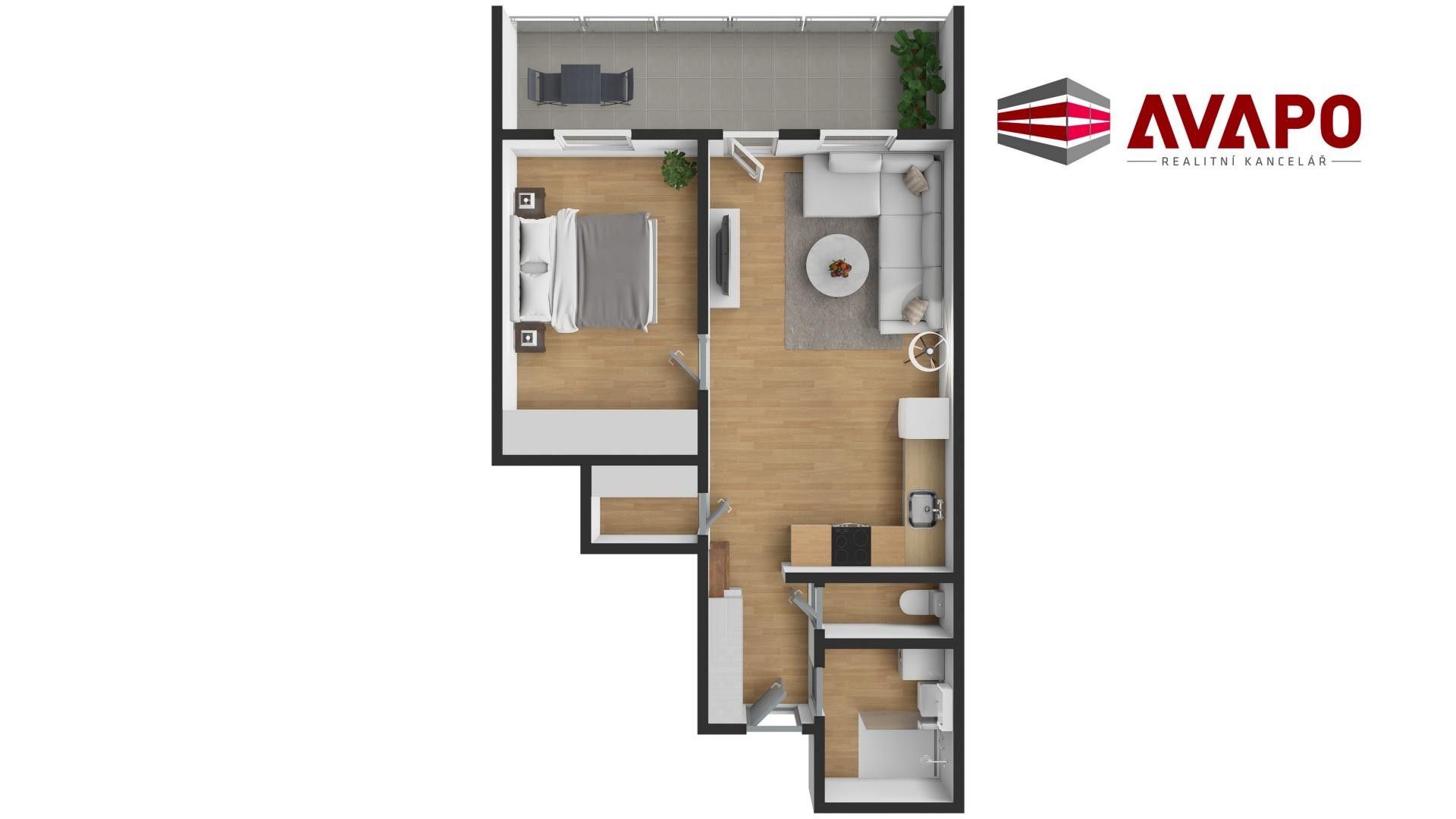 Pronájem byt 2+kk - Na Tylovách, Hradec nad Moravicí, 49 m²