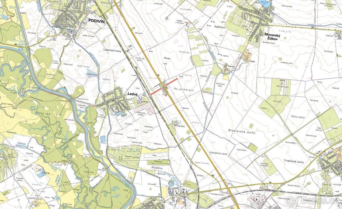 Prodej pozemek pro bydlení - Ladná, 691 46