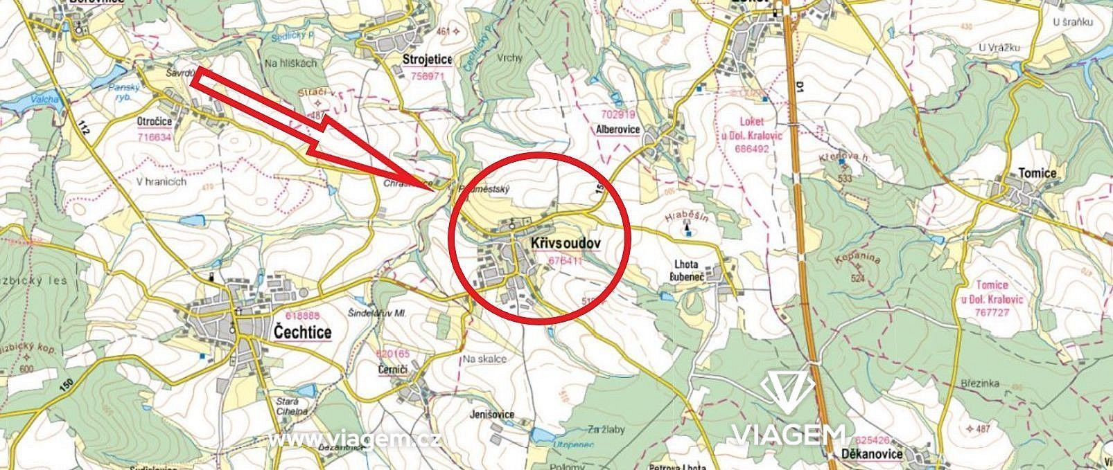 Pozemek pro bydlení · Křivsoudov, okres Benešov, Středočeský kraj - 4