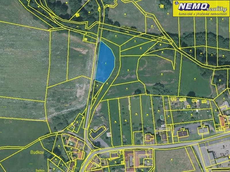 Prodej pozemek - Budkov, 1 905 m²
