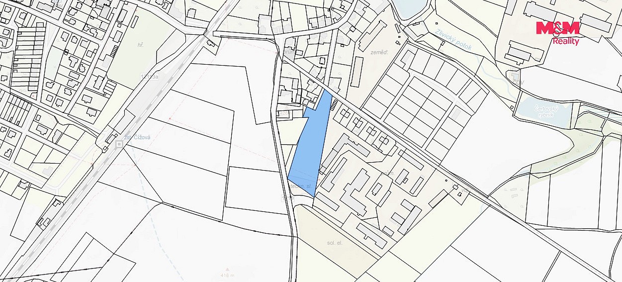 Pozemek pro bydlení · Čížová - Zlivice, okres Písek - 4