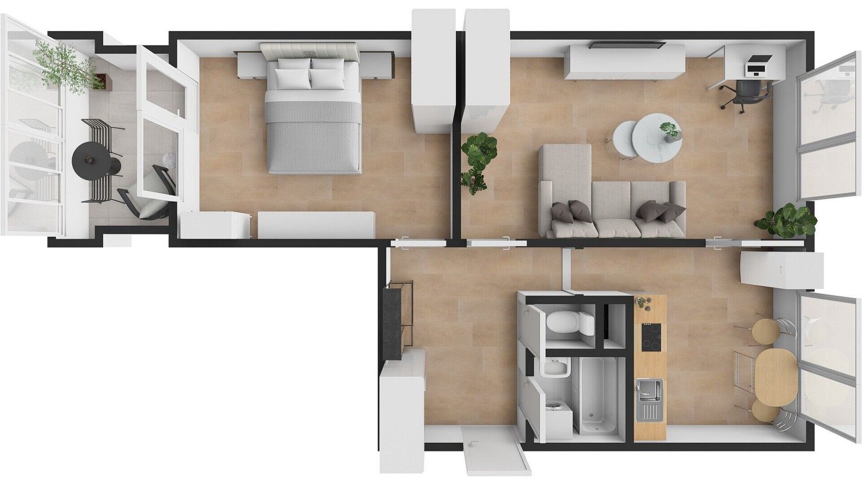 Byt 2+1 · 65 m² · Milovice - Mladá, okres Nymburk, Středočeský kraj - 2