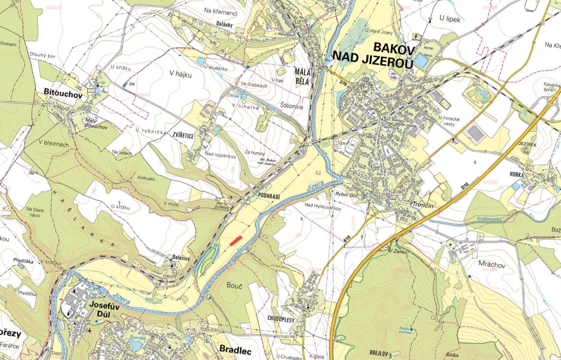 Prodej louka - Zvířetice, Bakov nad Jizerou