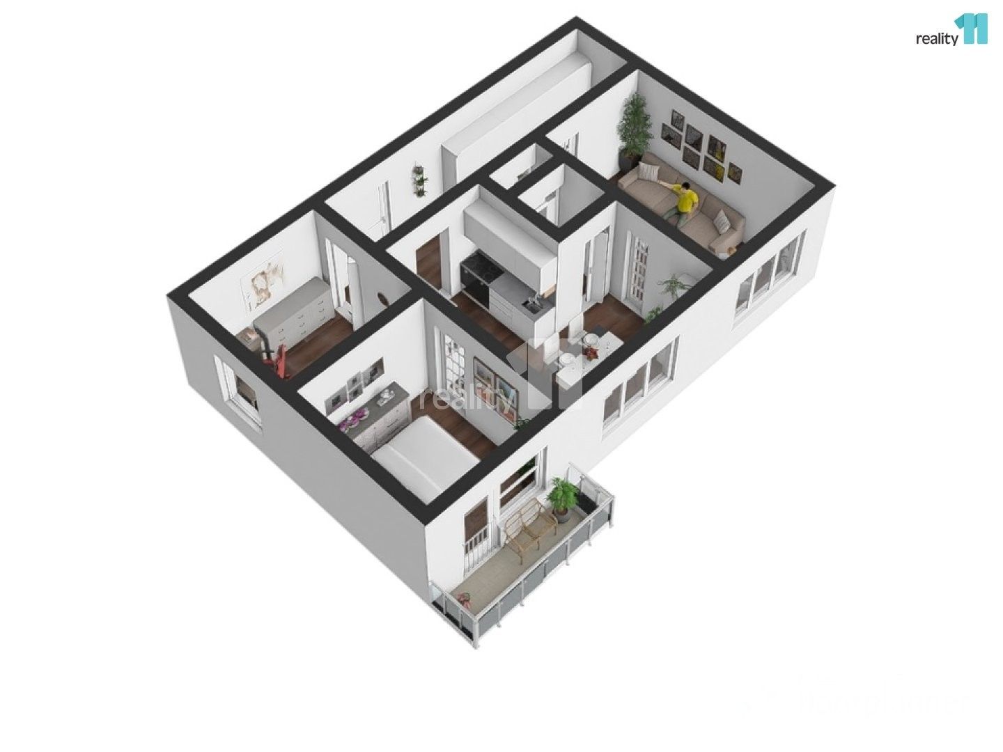 3+1, Na Trávníku, Rychnov nad Kněžnou, 72 m² - 2