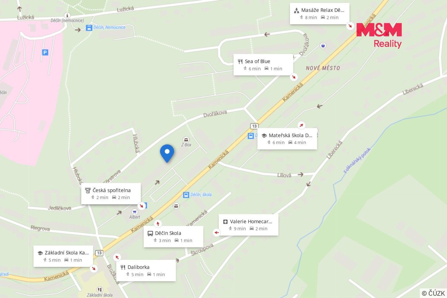 Pronájem byt 1+kk - Kamenická, Děčín, 19 m² - 5