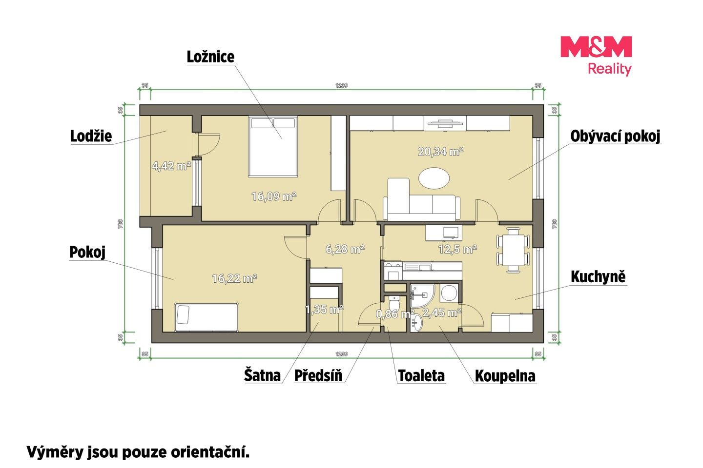 Byt 3+1 · 82 m² · Svatošská, Karlovy Vary - 4