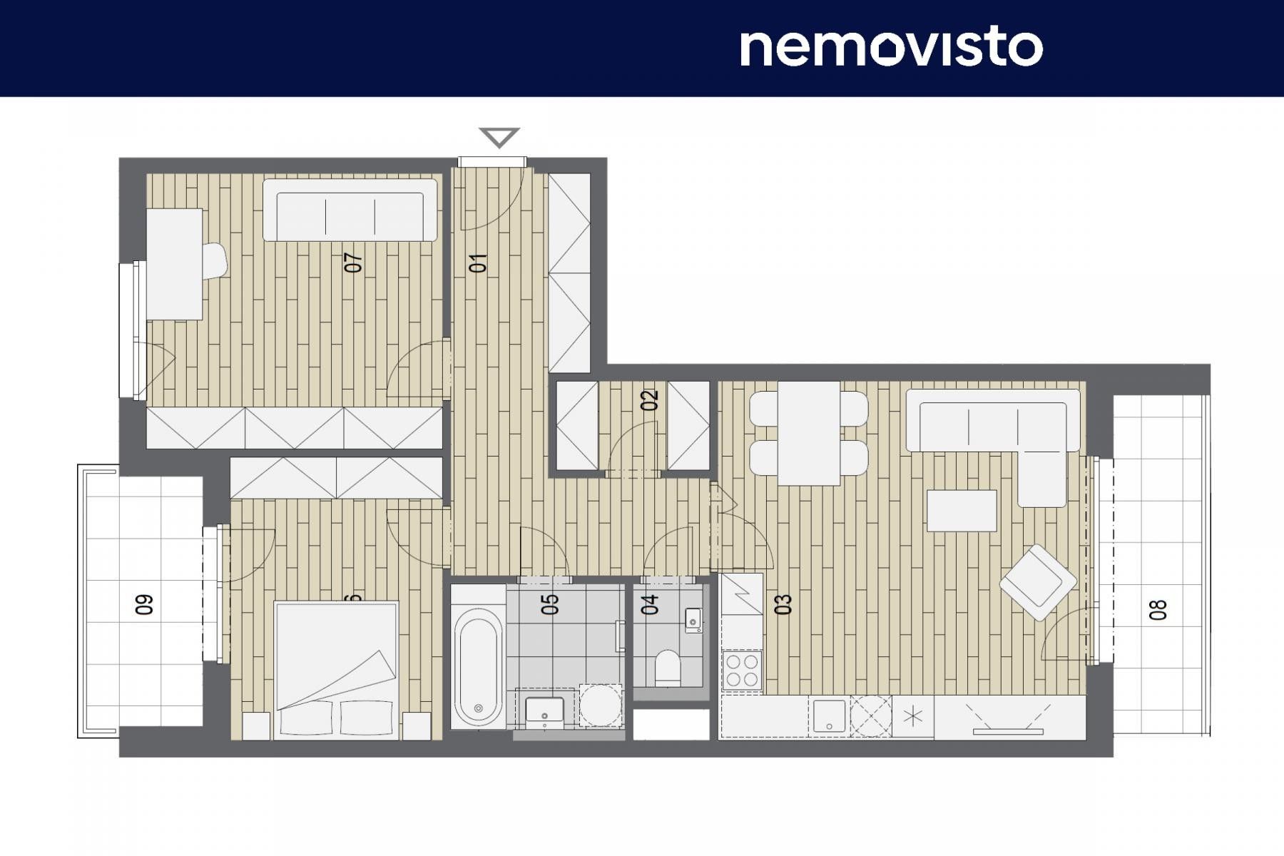 Byt 3+kk · 79 m² · F. X. Riepla, Ostrava Moravská Ostrava - 4