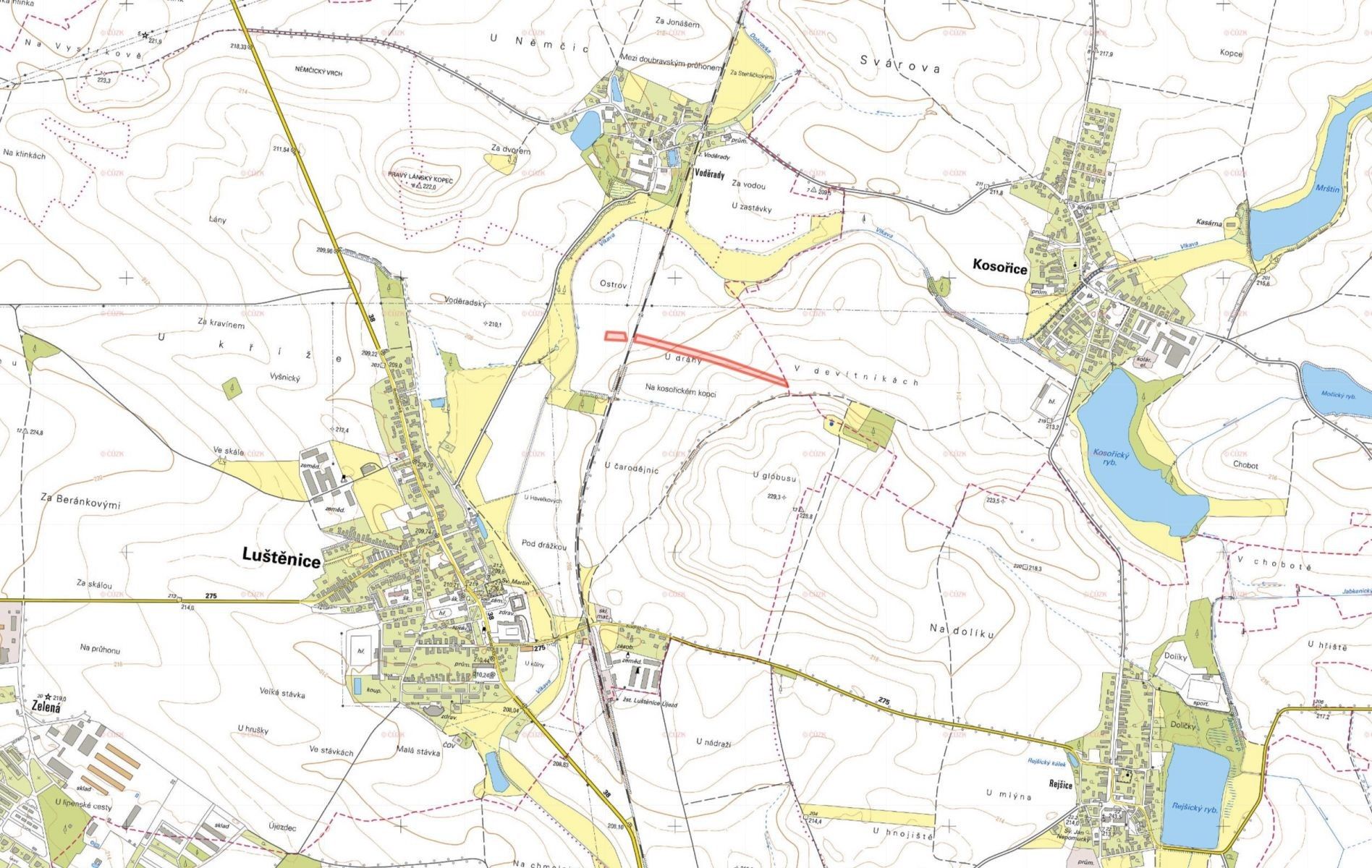 Prodej zemědělský pozemek - Luštěnice