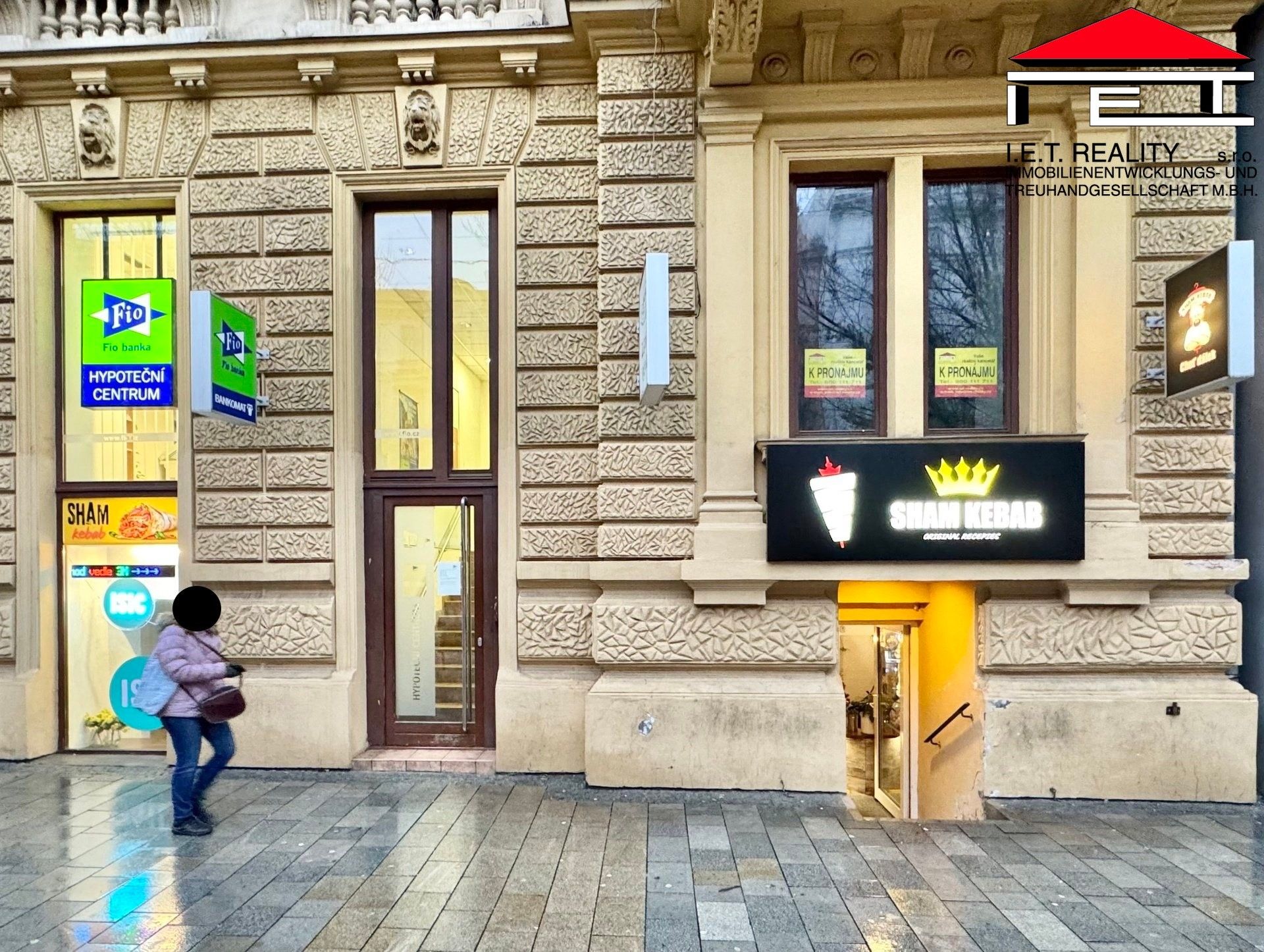 Obchodní prostory, Joštova, Brno, 86 m²