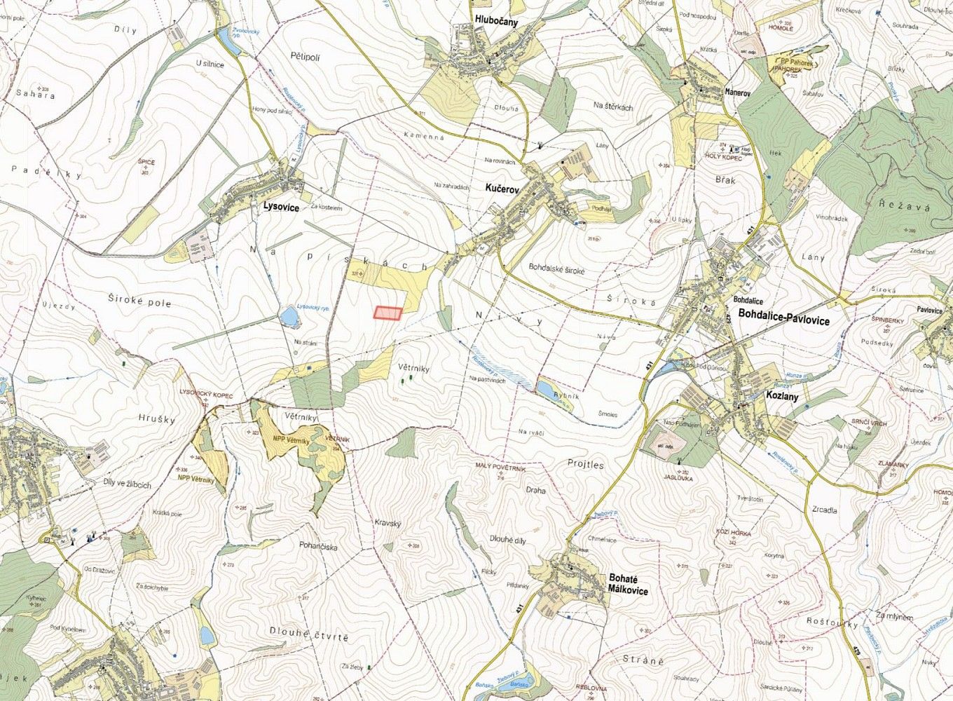 Zemědělské pozemky, Kučerov, okres Vyškov, Jihomoravský kraj - 2