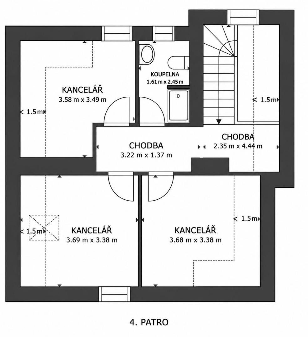 Kanceláře, Zlín, 48 m² - 2