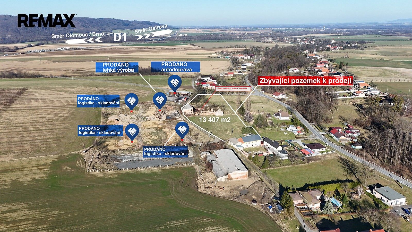Ostatní, Vražné, okres Nový Jičín, Moravskoslezský kraj, 2 764 m² - 1