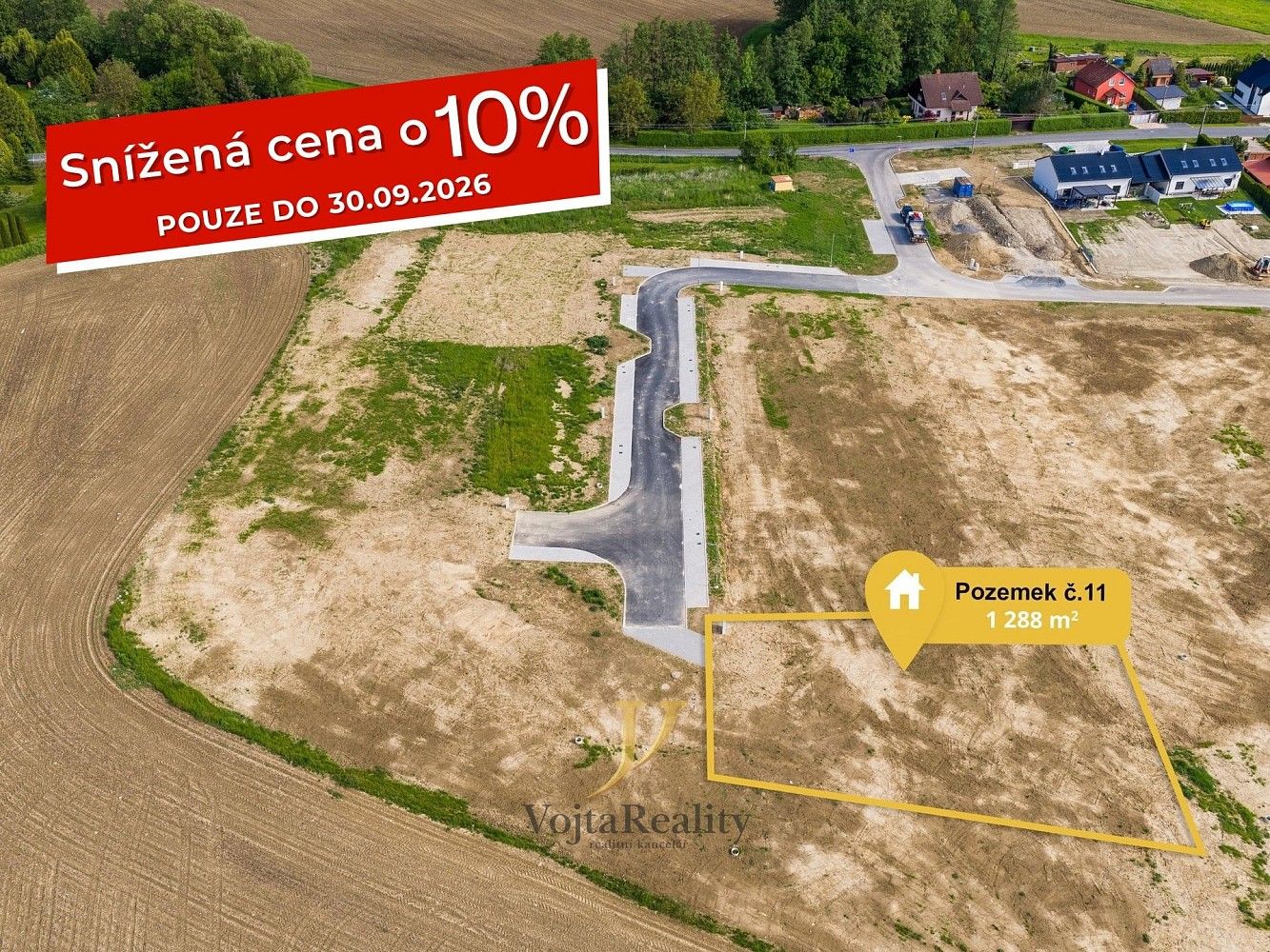 Pozemek pro bydlení, 1 288 m²