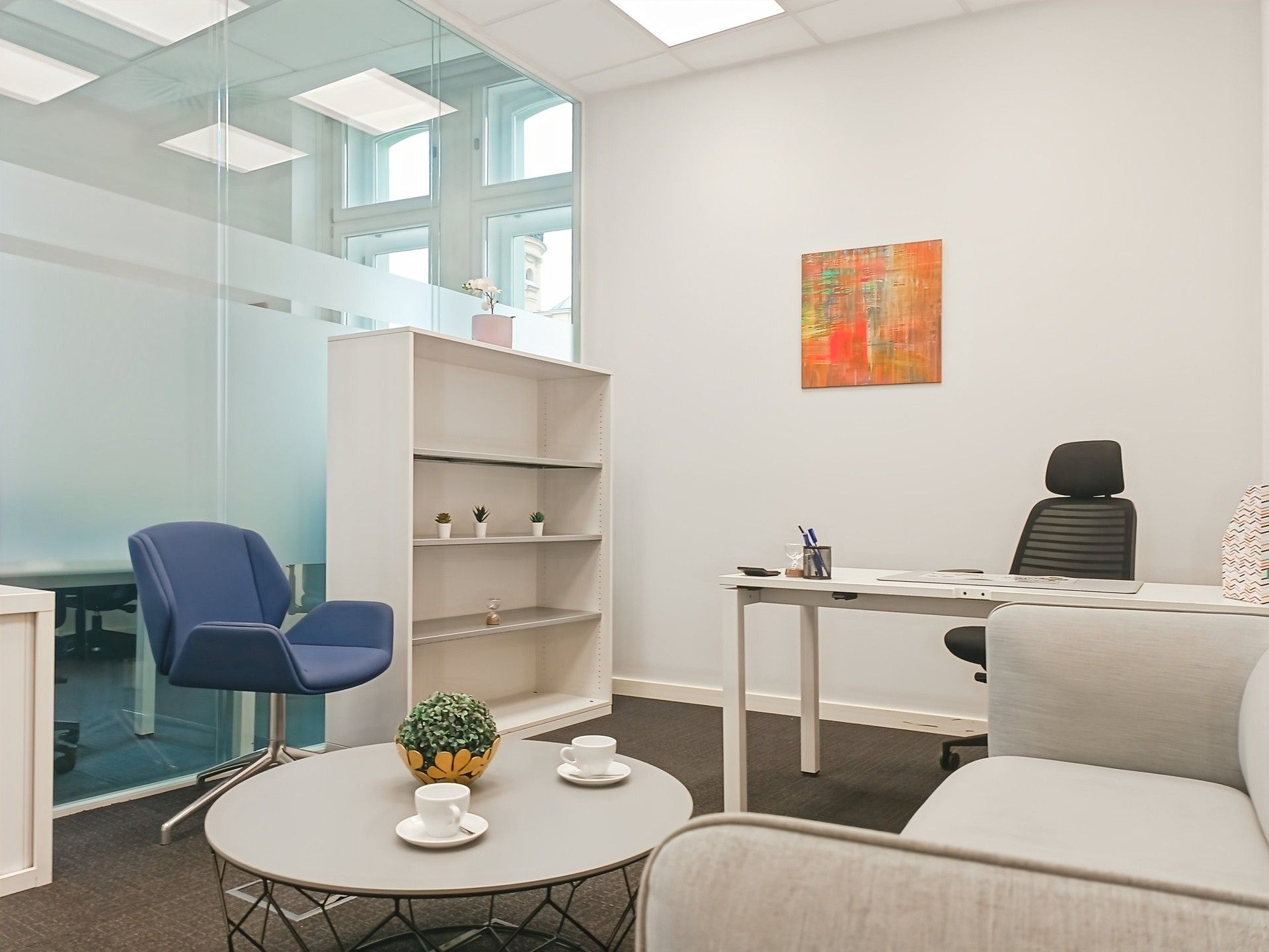 Pronájem kancelář - náměstí I. P. Pavlova, Praha, 60 m²