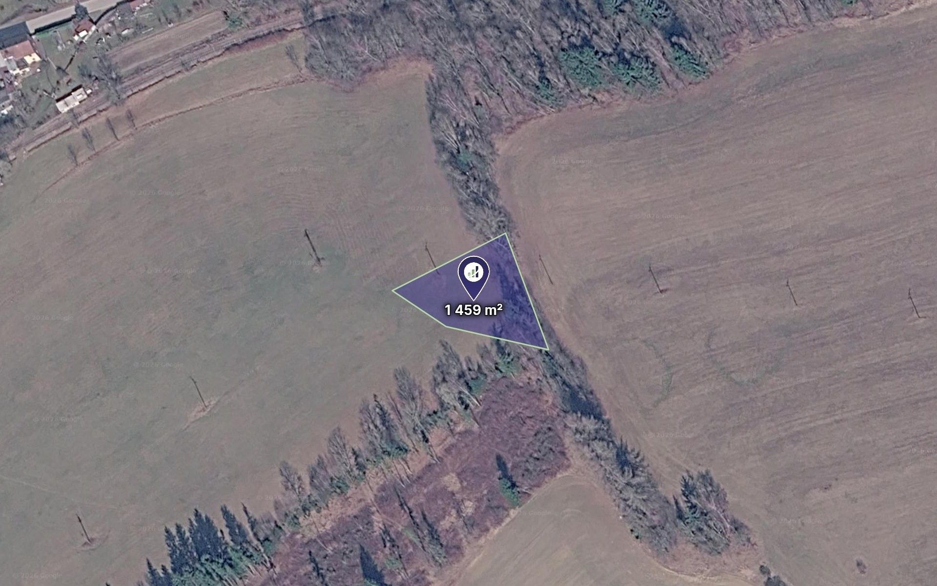 Louky, Nová Bystřice, 1 459 m² - 1