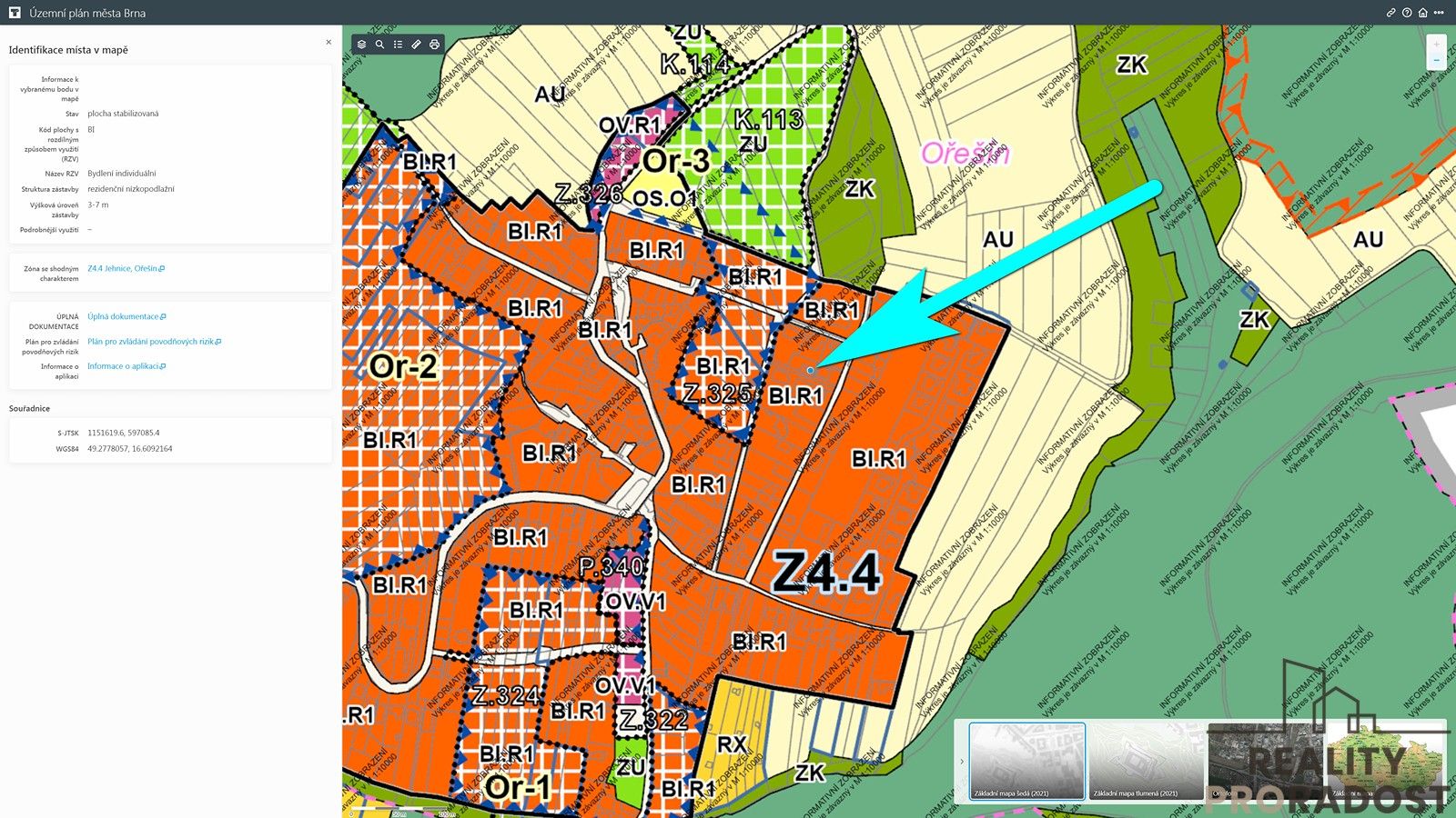 Prodej pozemek pro bydlení - Odlehlá 130, Brno Ořešín, 732 m² - 5