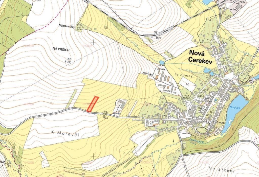Prodej pozemek pro bydlení - Nová Cerekev, 394 15