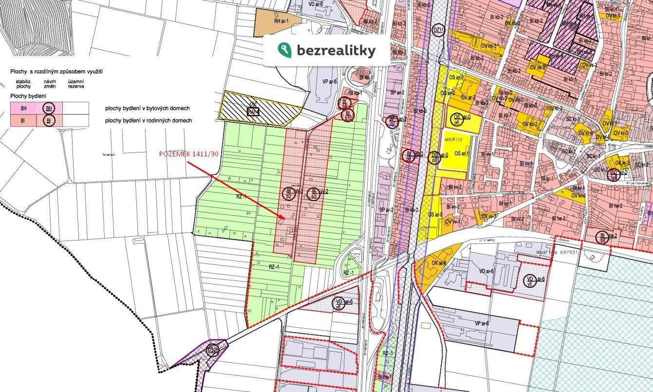 Prodej pozemek pro bydlení - Modřice