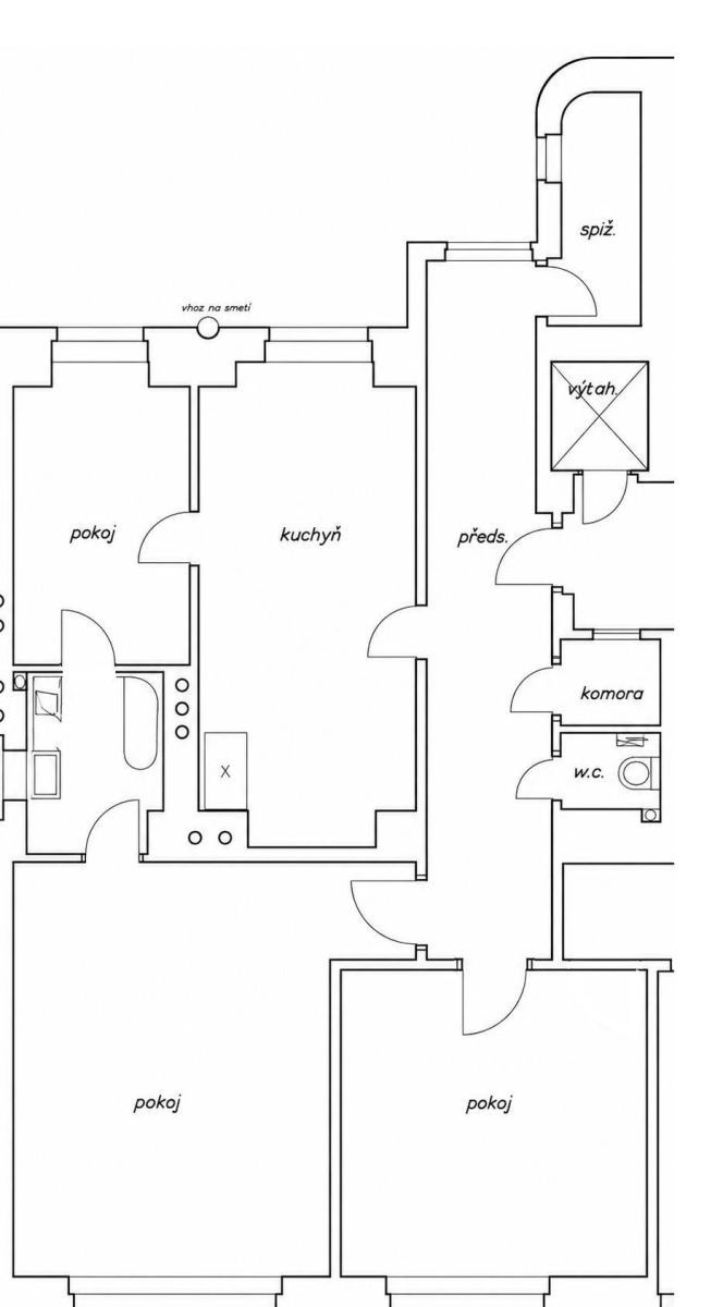 3+kk, Arne Nováka, Brno - Veveří, Jihomoravský kraj, 104 m² - 2