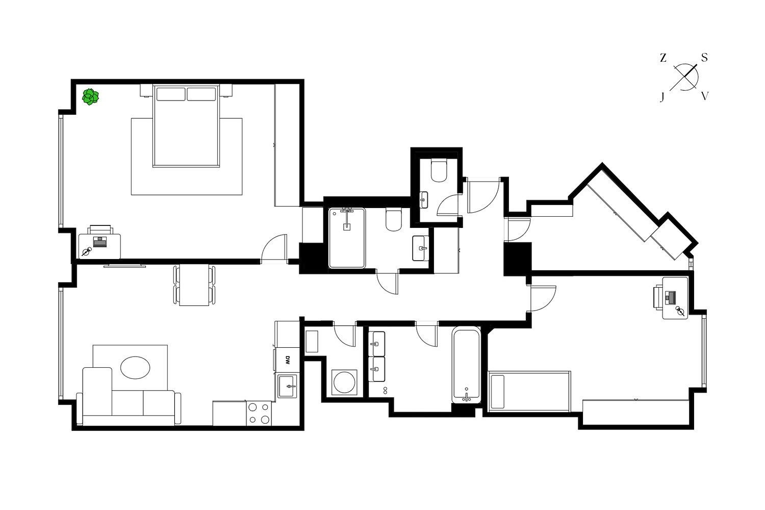 Byt 3+kk · 94 m² · Na dolinách, Praha 4 - Podolí - 3