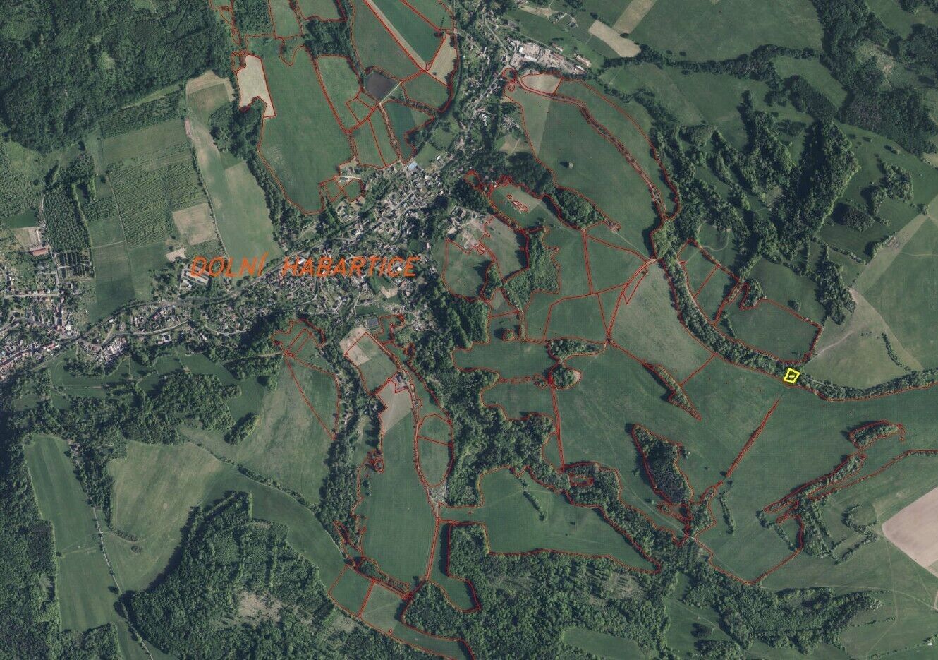 Zemědělské pozemky, Dolní Habartice, 1 734 m² - 2