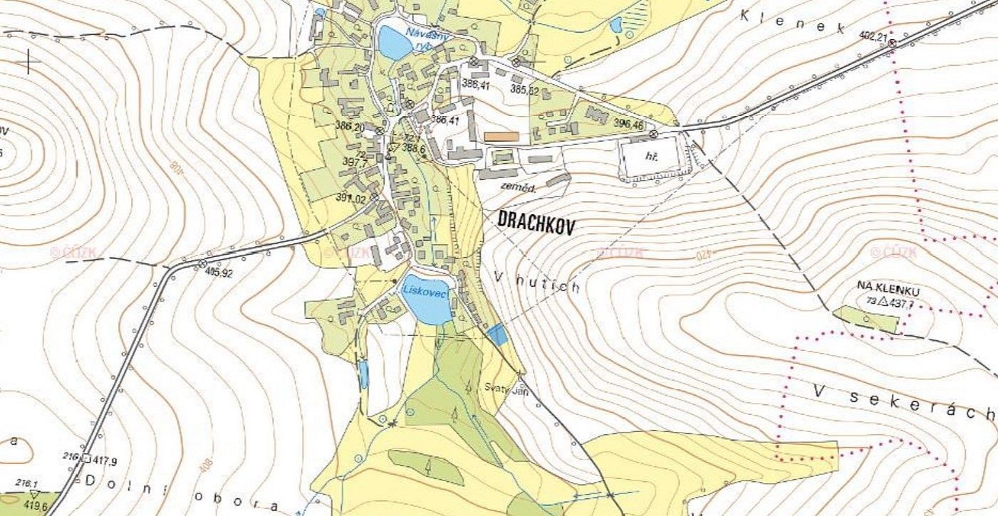 Pozemek pro bydlení · Bystřice - Drachkov, okres Benešov, Středočeský kraj - 3