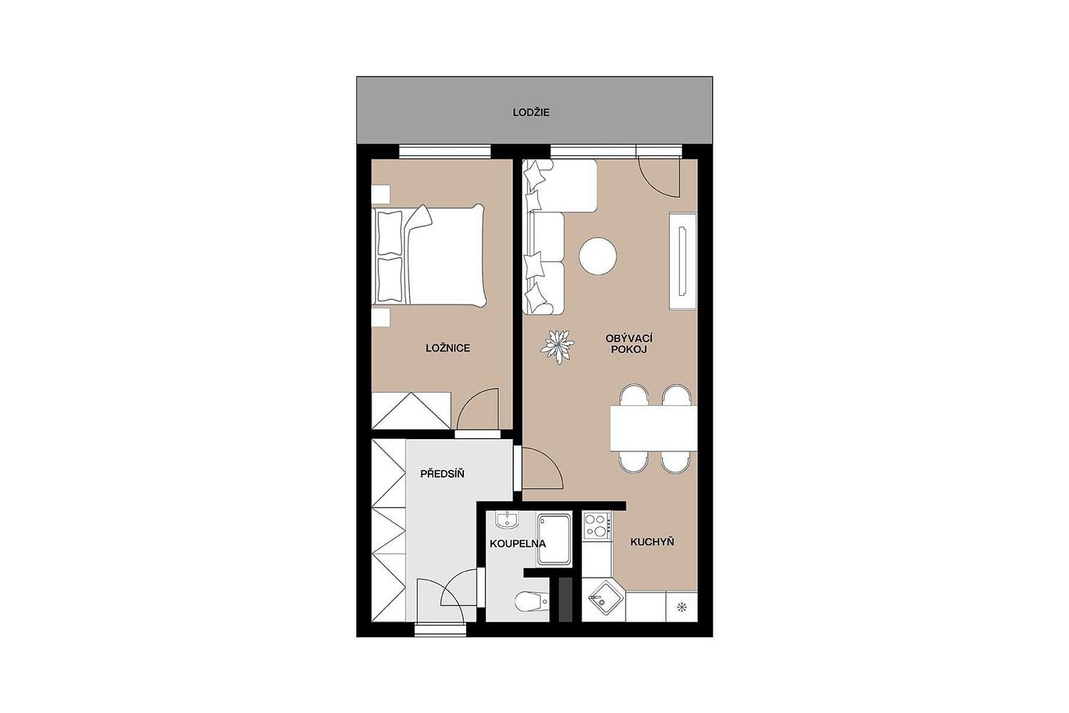 2+kk, Bínova, Praha 8 - Střížkov, 47 m² - 2