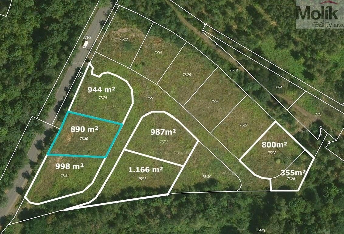 Pozemky pro bydlení, Mariánské Radčice, 890 m² - 2