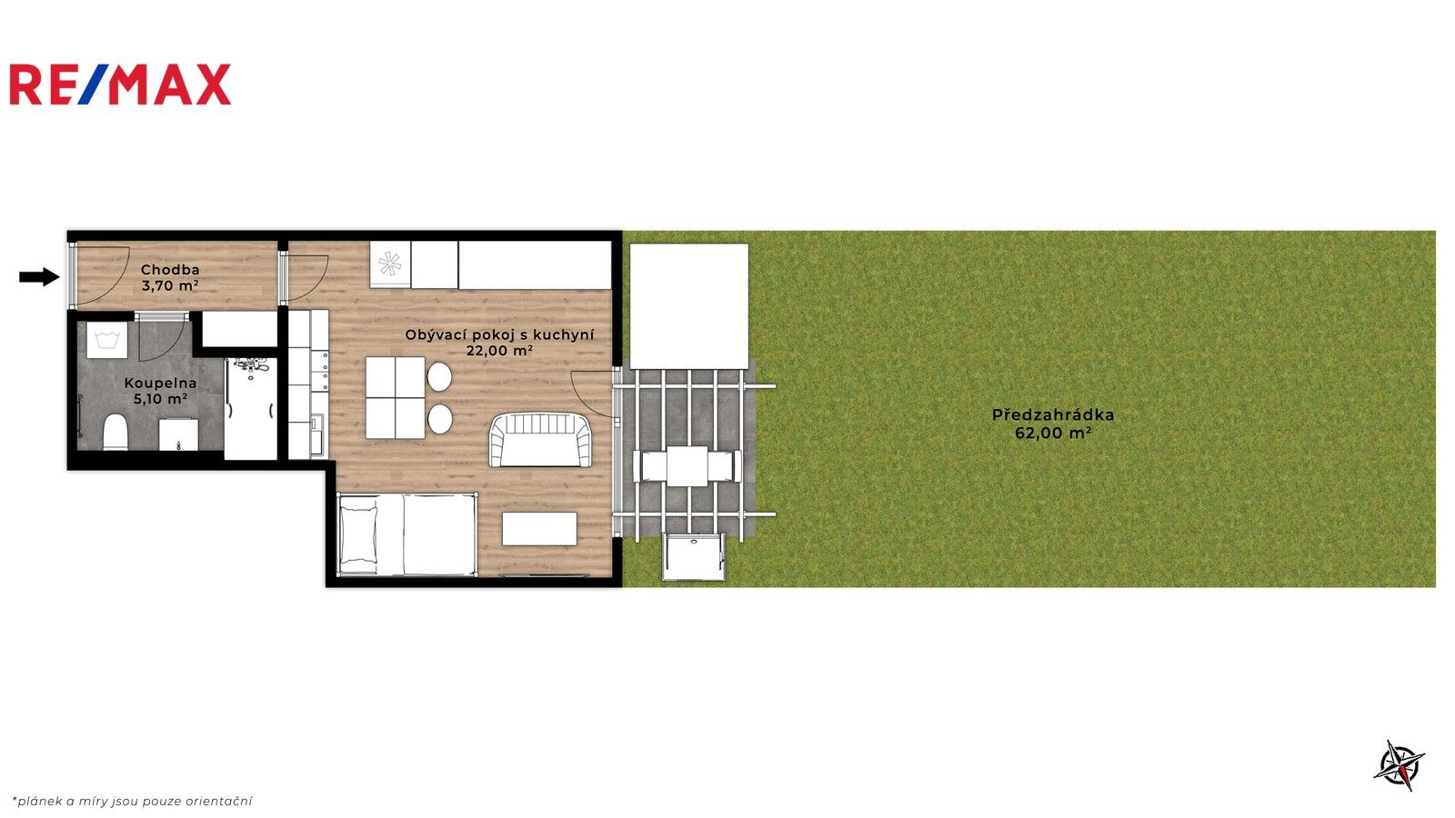 Prodej byt 1+kk - Ječná, Hostivice, 32 m²