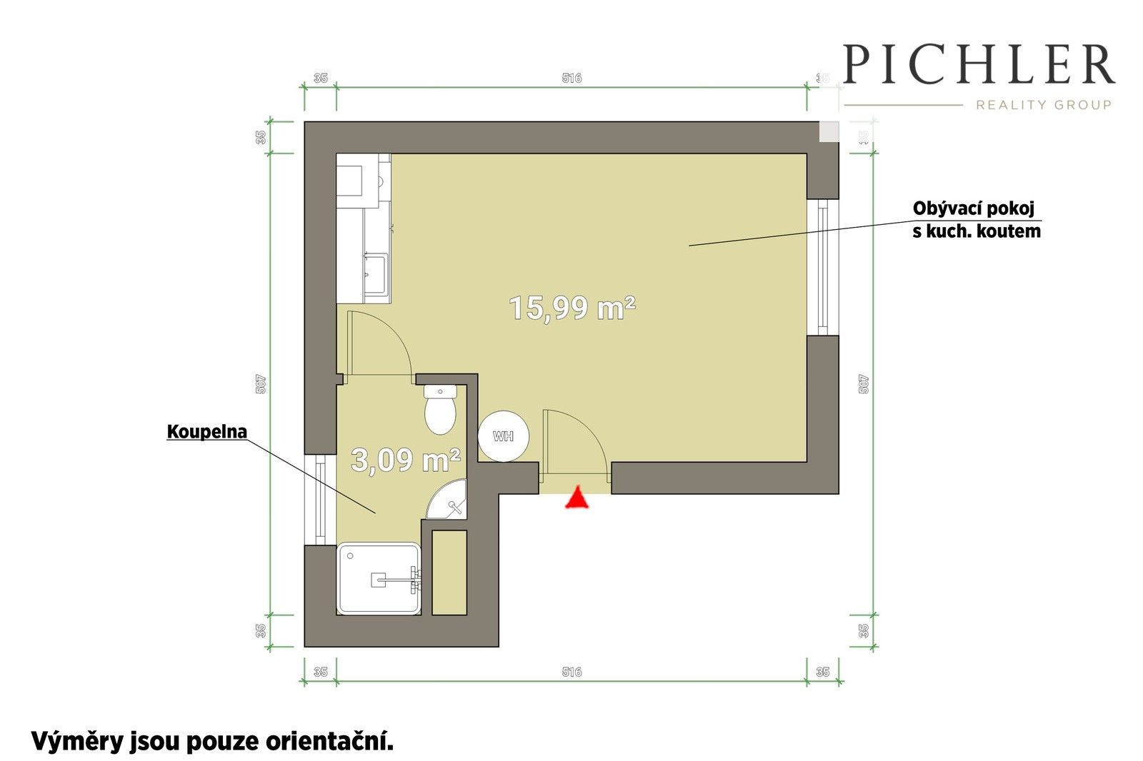 Byt 1+kk · 19 m² · Chotíkov - 3