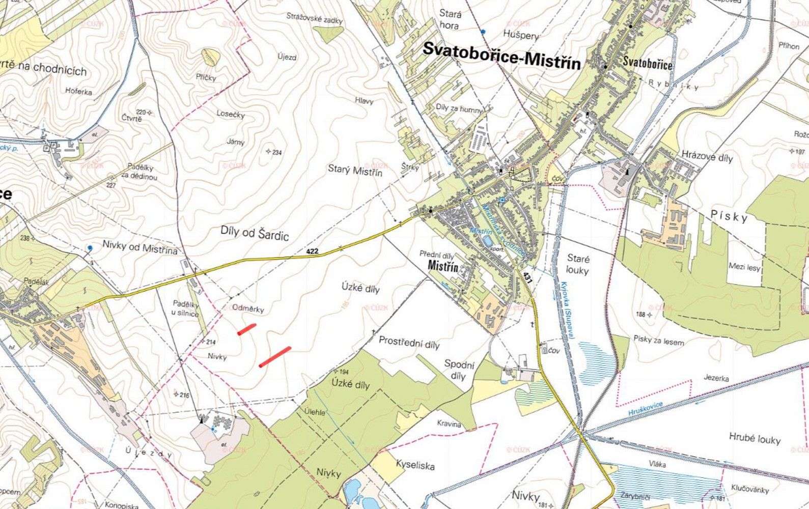 Zemědělské pozemky, Svatobořice-Mistřín - Mistřín, okres Hodonín, Jihomoravský kraj - 2
