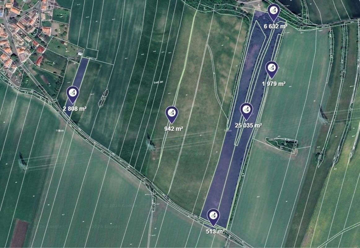 Prodej zemědělský pozemek - Chraberce, 71 036 m²