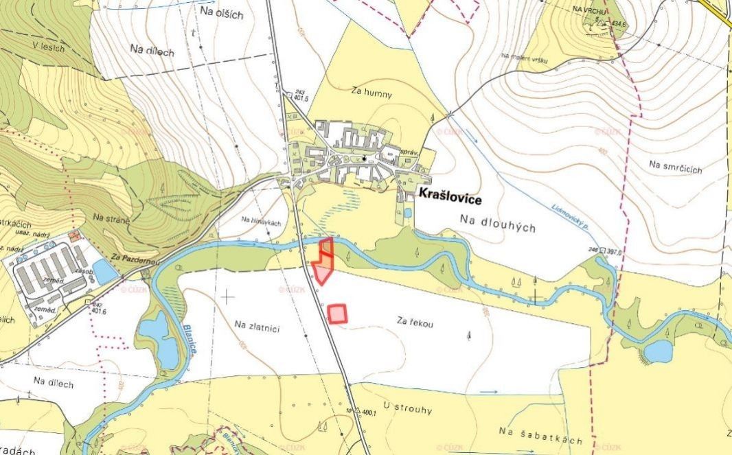 Prodej zemědělský pozemek - Krašlovice