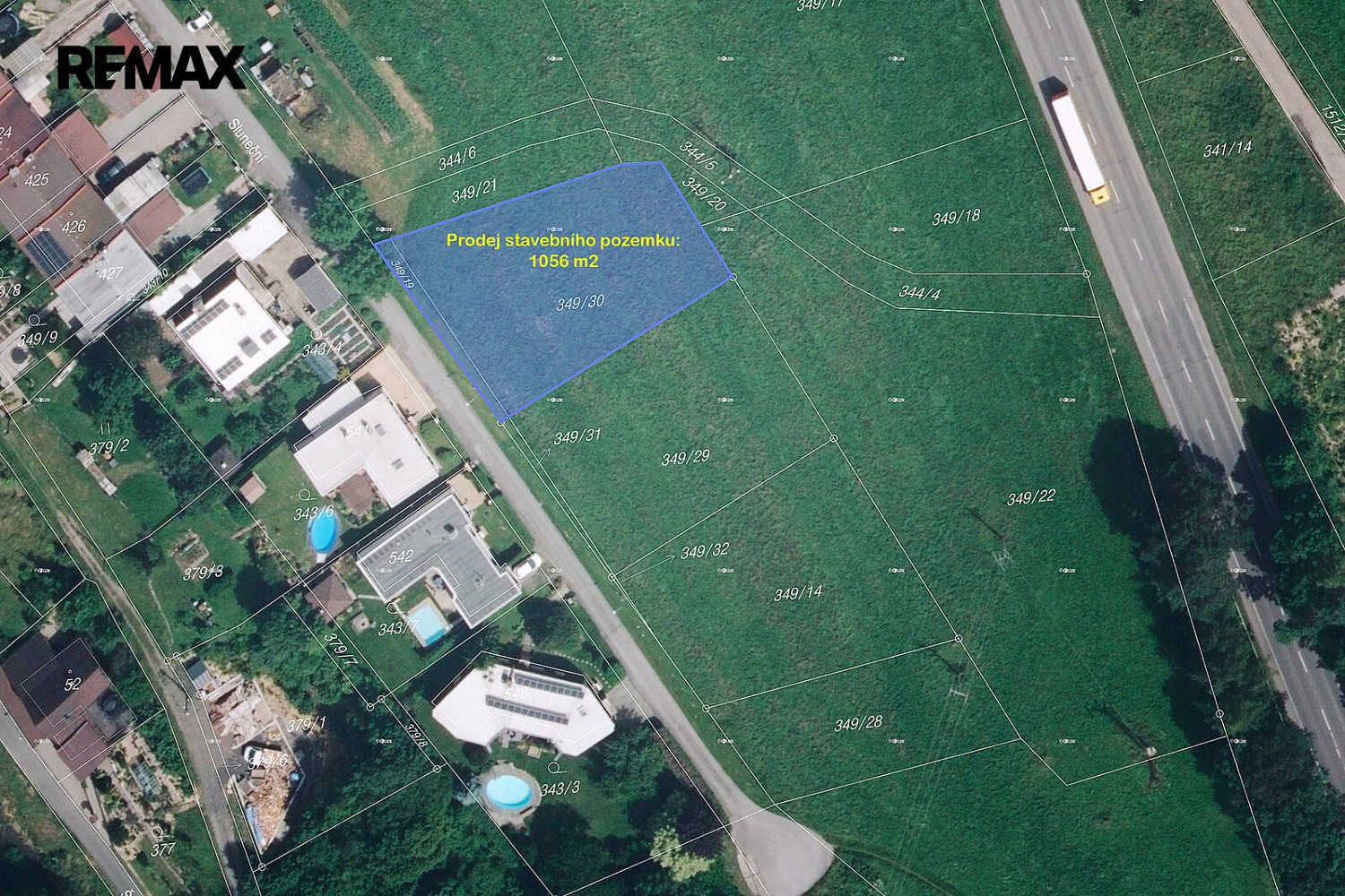 Pozemek pro bydlení, 1 056 m²